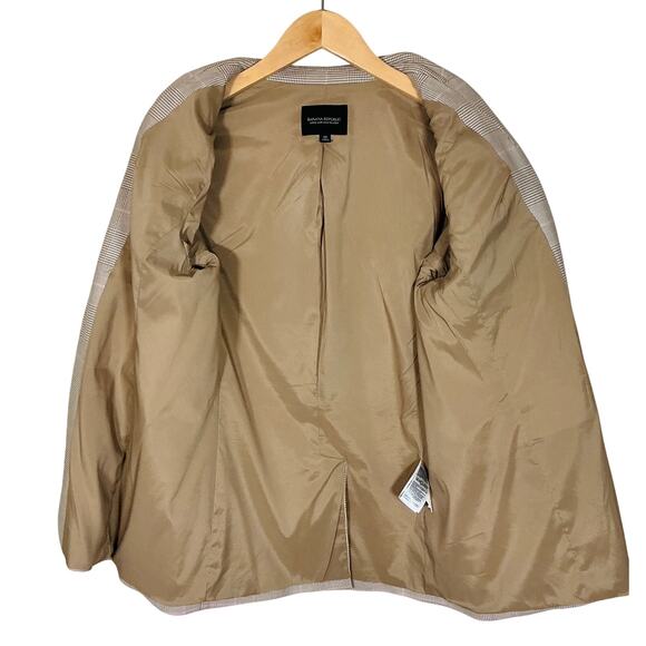 Banana Republic Classic Long & Lean Houndstooth Tailored Blazer Size 12 - Picture 8 of 12